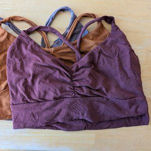 SOLD - Una Pluma Organic Bralette - Set of 3
